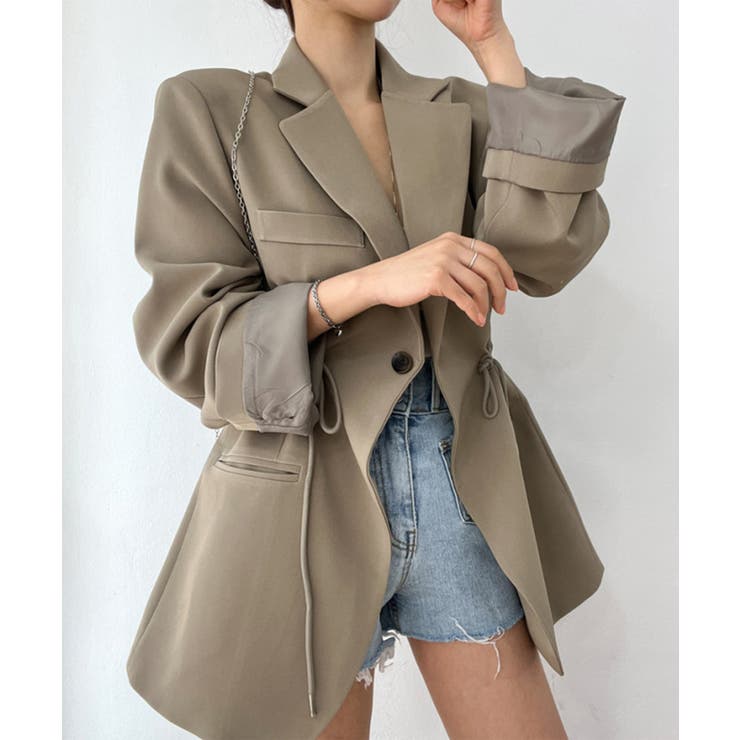 【Jasmine】ドロストテーラードシャケット Jasmine Grandifl… | aimoha  | 詳細画像4 