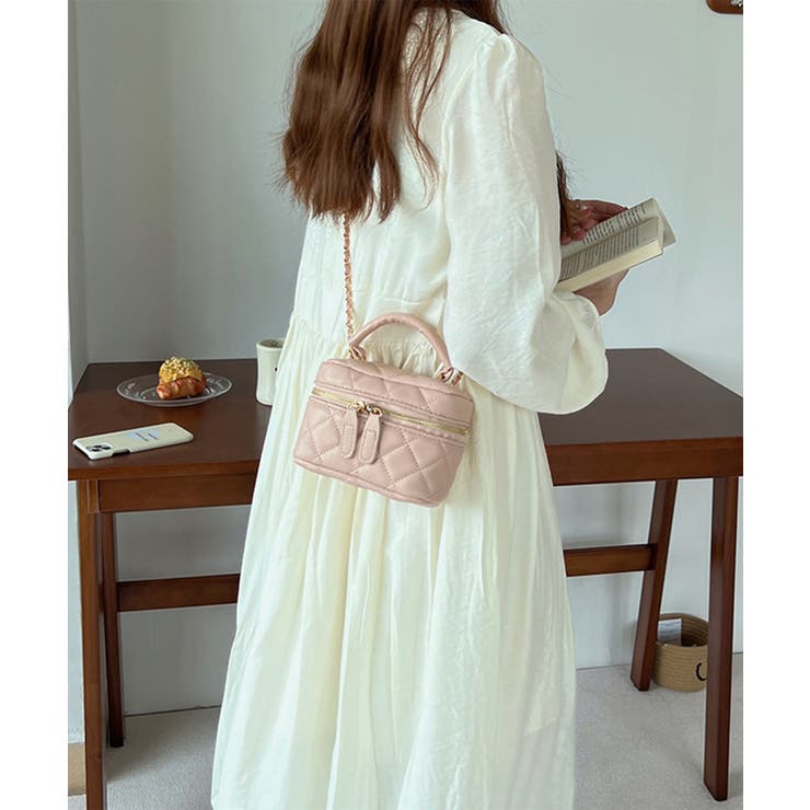ピンク | 【Jasmine】2WAYレザーキルティングショルダーバッグ | aimoha 