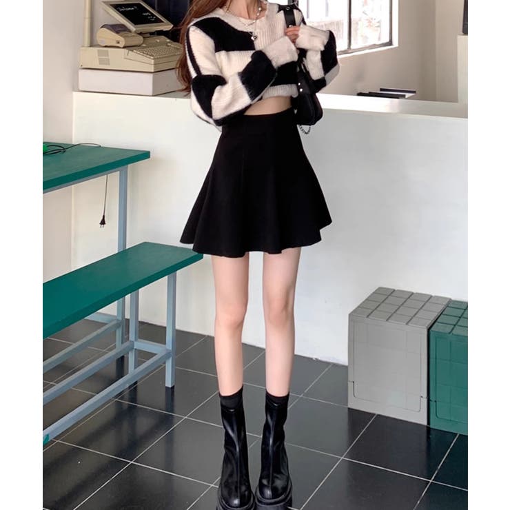 【Jasmine】ハイウエストフレアミニスカート | aimoha  | 詳細画像6 