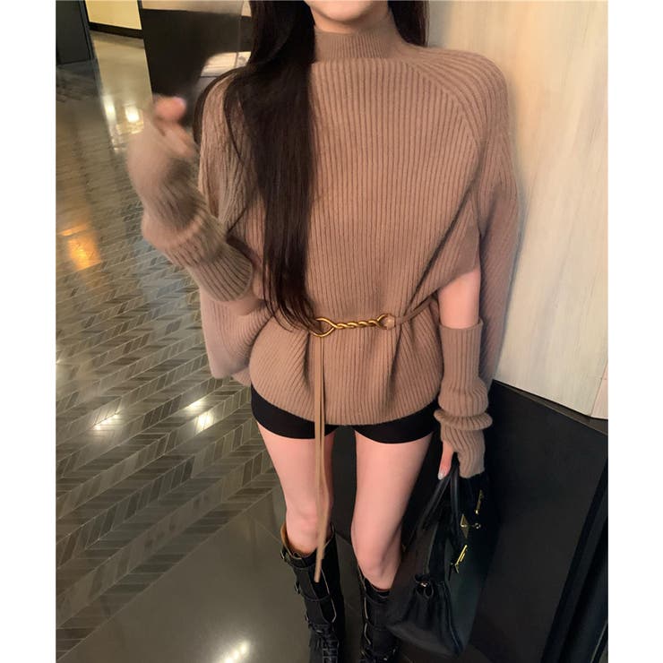 【Jasmine】タートルネックニットケープ変形プルオーバー Jasmine G… | aimoha  | 詳細画像16 