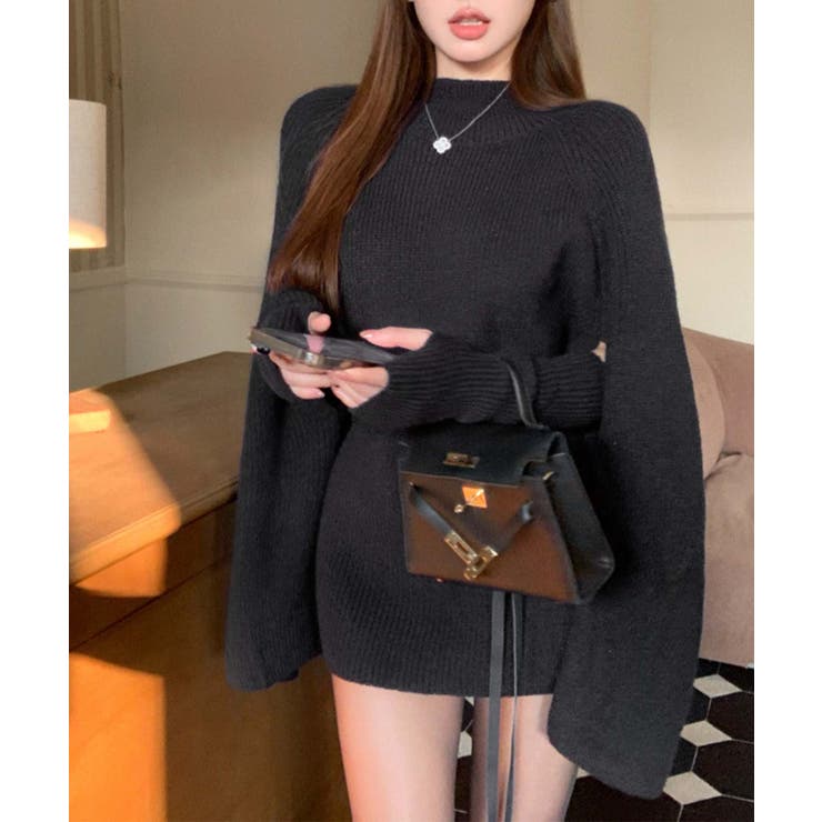 【Jasmine】タートルネックニットケープ変形プルオーバー Jasmine G… | aimoha  | 詳細画像24 