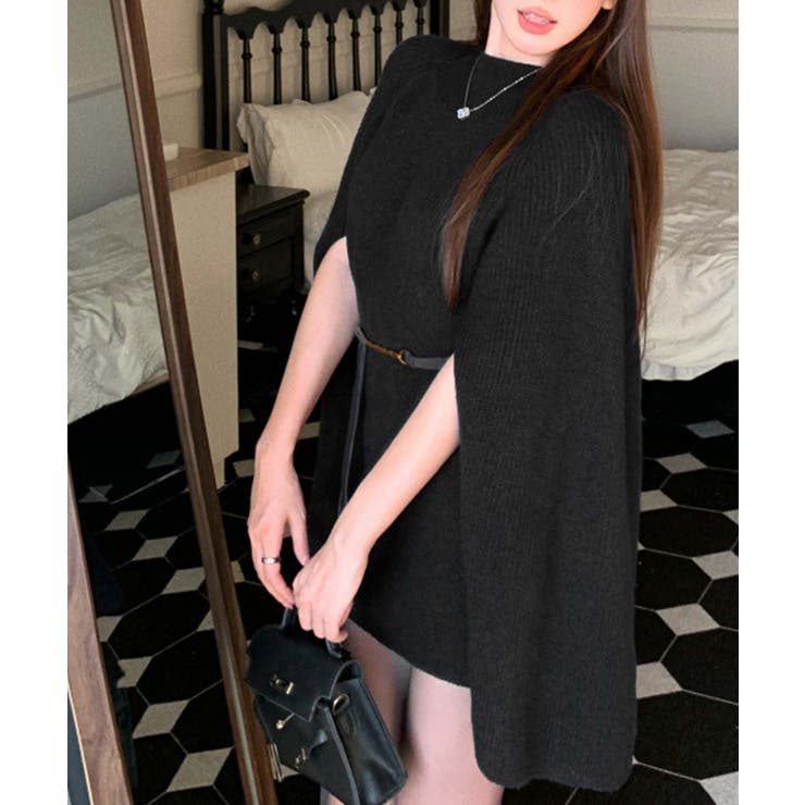【Jasmine】タートルネックニットケープ変形プルオーバー Jasmine G… | aimoha  | 詳細画像25 