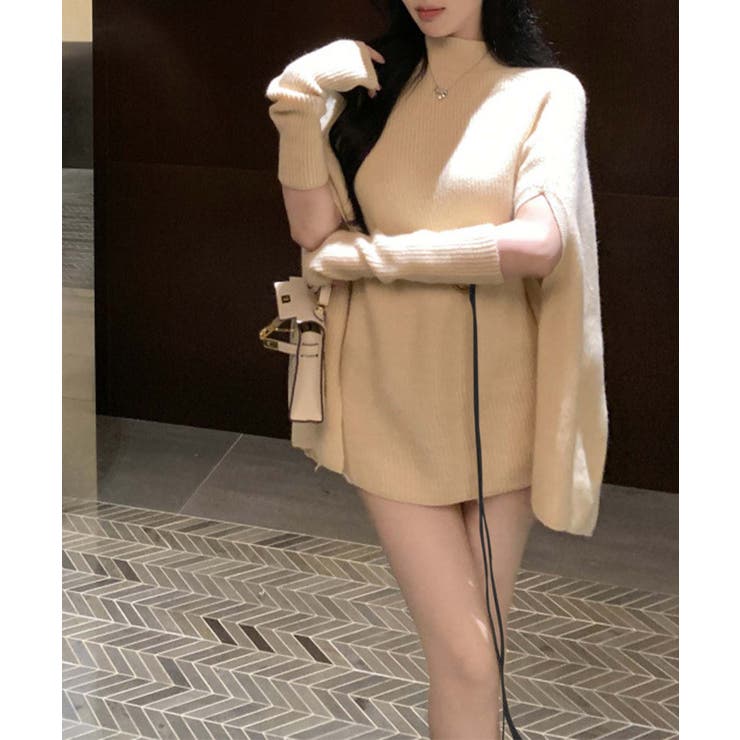 【Jasmine】タートルネックニットケープ変形プルオーバー Jasmine G… | aimoha  | 詳細画像30 