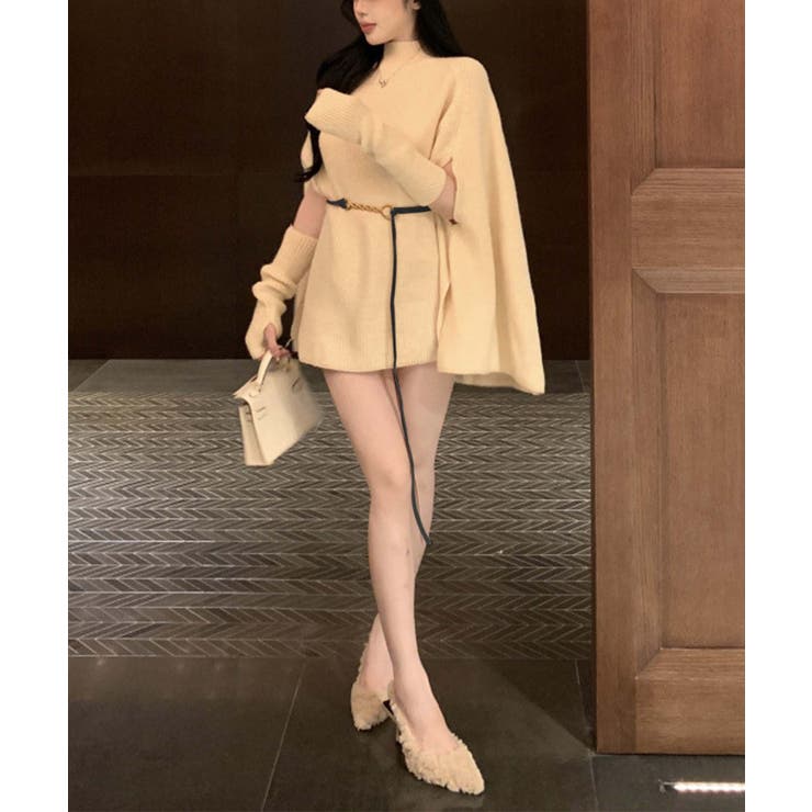 【Jasmine】タートルネックニットケープ変形プルオーバー Jasmine G… | aimoha  | 詳細画像31 