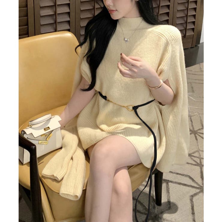 【Jasmine】タートルネックニットケープ変形プルオーバー Jasmine G… | aimoha  | 詳細画像34 