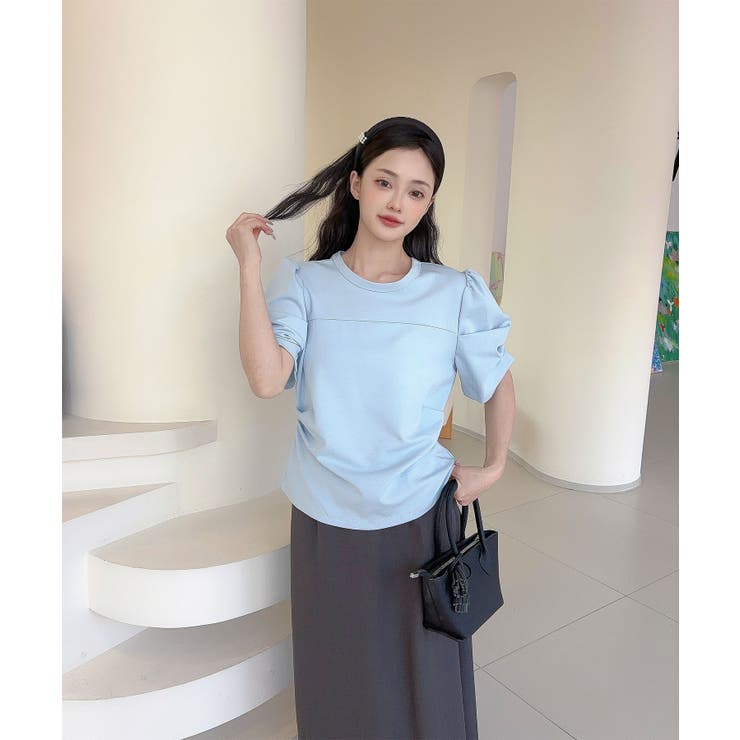 【Jasmine】パワショル切り替えTシャツ | aimoha  | 詳細画像10 