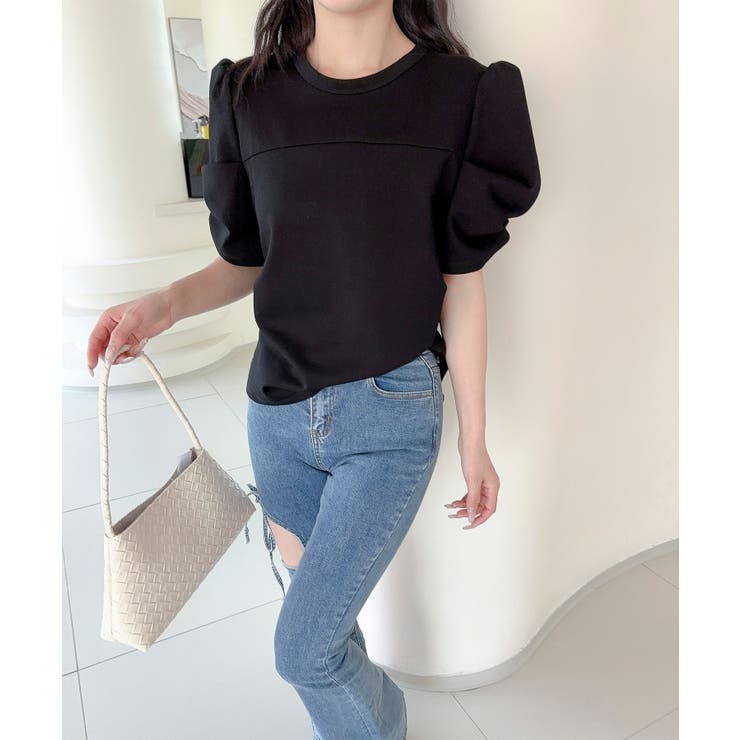 【Jasmine】パワショル切り替えTシャツ | aimoha  | 詳細画像15 