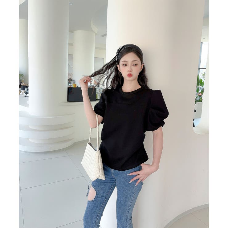 【Jasmine】パワショル切り替えTシャツ | aimoha  | 詳細画像18 