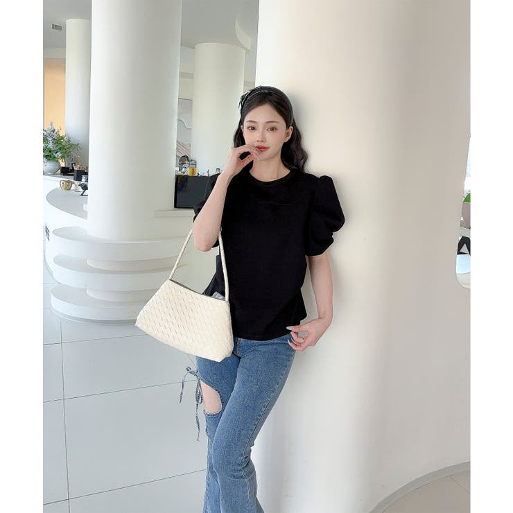 【Jasmine】パワショル切り替えTシャツ | aimoha  | 詳細画像19 