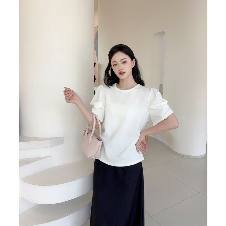 【Jasmine】パワショル切り替えTシャツ | aimoha  | 詳細画像2 