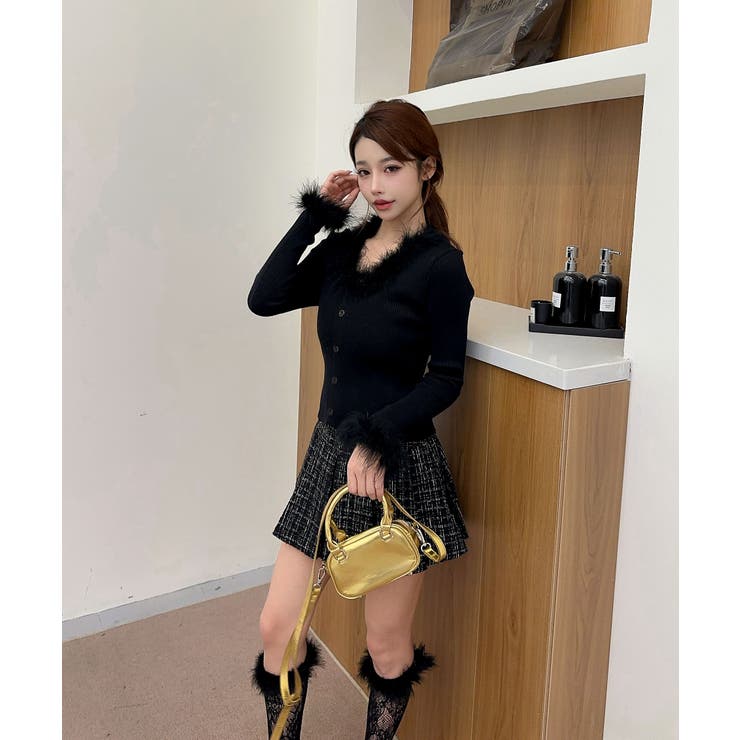 ファー付ニットプルオーバー Jasmine Grandiflorum | aimoha  | 詳細画像18 