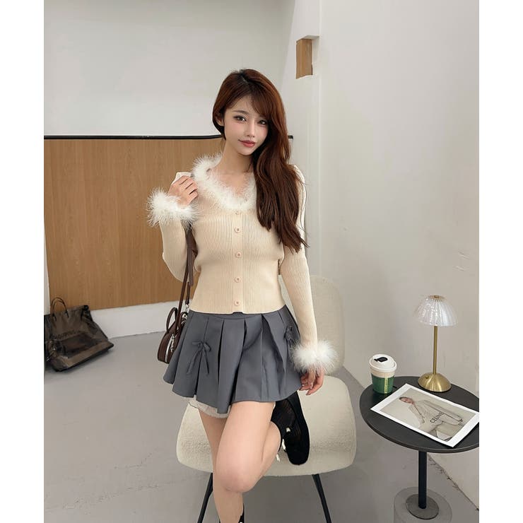 ファー付ニットプルオーバー Jasmine Grandiflorum | aimoha  | 詳細画像13 