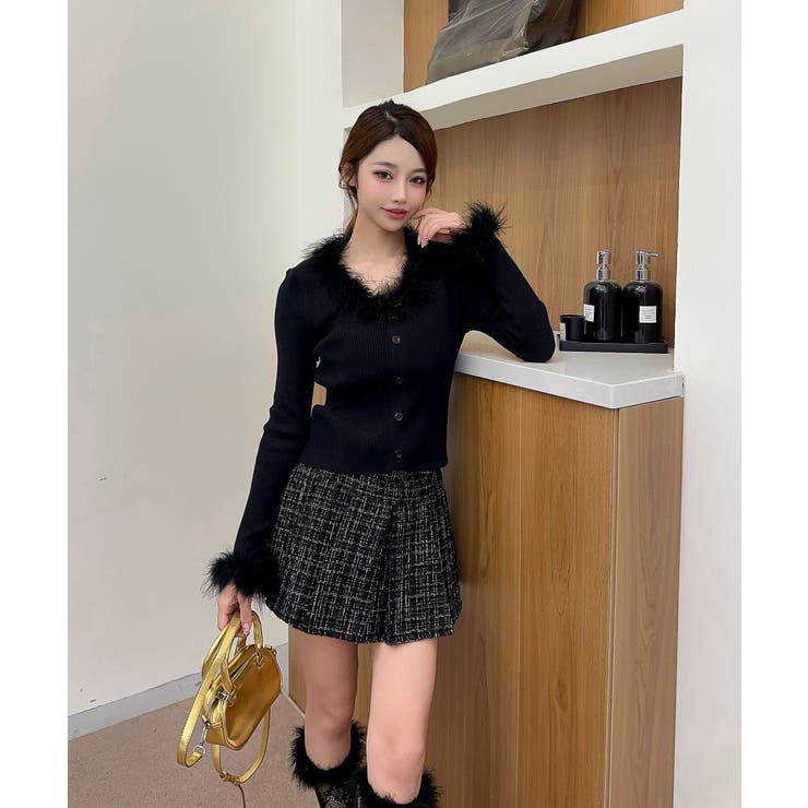 ファー付ニットプルオーバー Jasmine Grandiflorum | aimoha  | 詳細画像4 