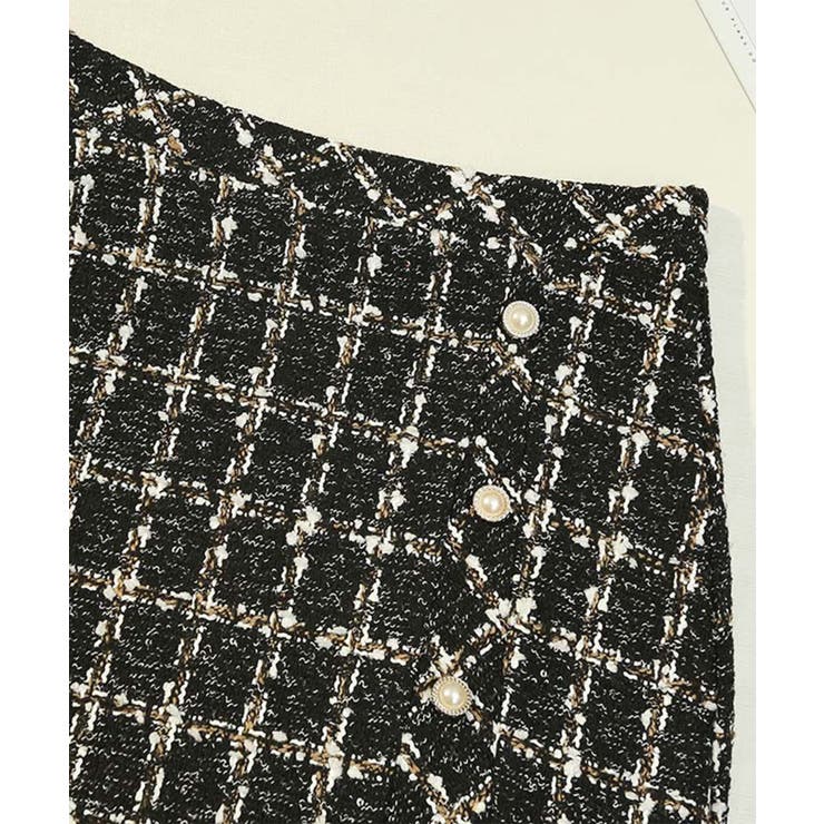 ツイード風ミニタイトスカート Jasmine Grandiflorum | aimoha  | 詳細画像3 