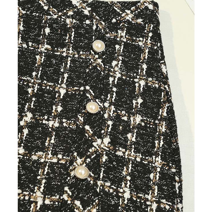 ツイード風ミニタイトスカート Jasmine Grandiflorum | aimoha  | 詳細画像5 