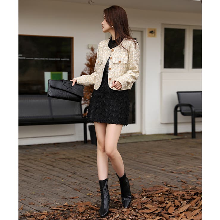 【Jasmine】ジャガードミニタイトスカート Jasmine Grandifl… | aimoha  | 詳細画像4 