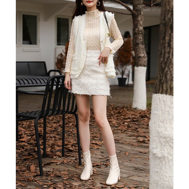 【Jasmine】ジャガードミニタイトスカート Jasmine Grandifl… | aimoha  | 詳細画像8 