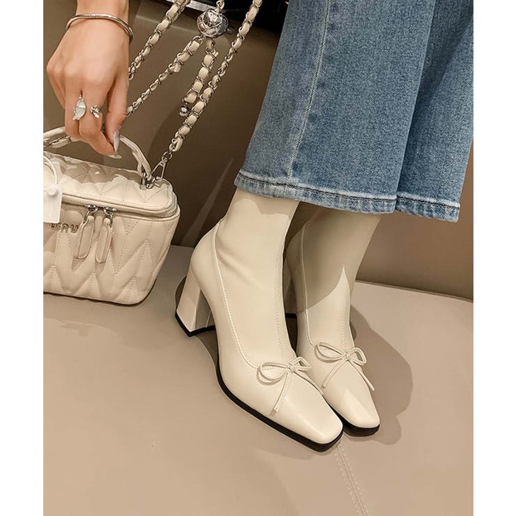 【Jasmine】リボンショートブーツ Jasmine Grandiflorum | aimoha  | 詳細画像8 