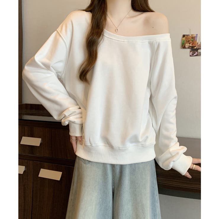 【Jasmine】2WAY肩見せスウェット Jasmine Grandiflor… | aimoha  | 詳細画像7 