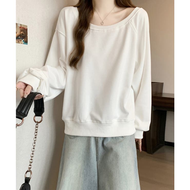 【Jasmine】2WAY肩見せスウェット Jasmine Grandiflor… | aimoha  | 詳細画像9 