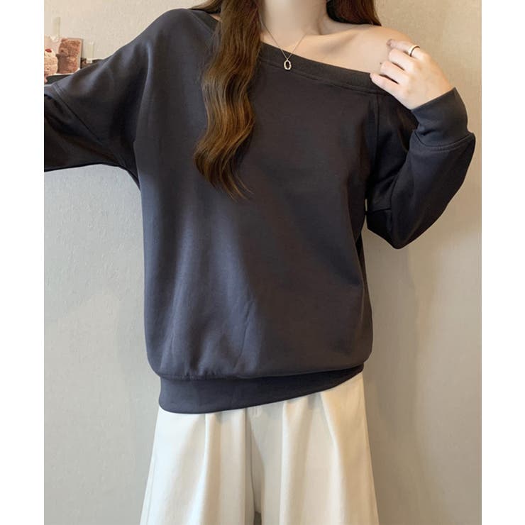 【Jasmine】2WAY肩見せスウェット Jasmine Grandiflor… | aimoha  | 詳細画像4 