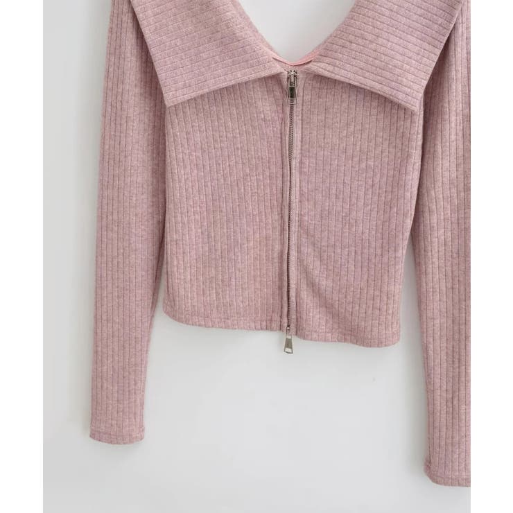 【Jasmine】2WAYダブルジッパービッグカラースウェット Jasmine … | aimoha  | 詳細画像6 