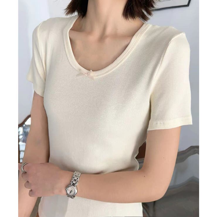 シンプルフィットTシャツ | aimoha  | 詳細画像19 