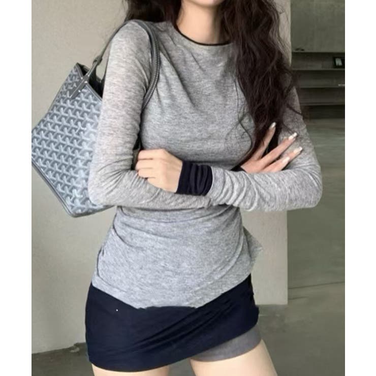 ロングスリーブベーシックTシャツ | aimoha  | 詳細画像9 