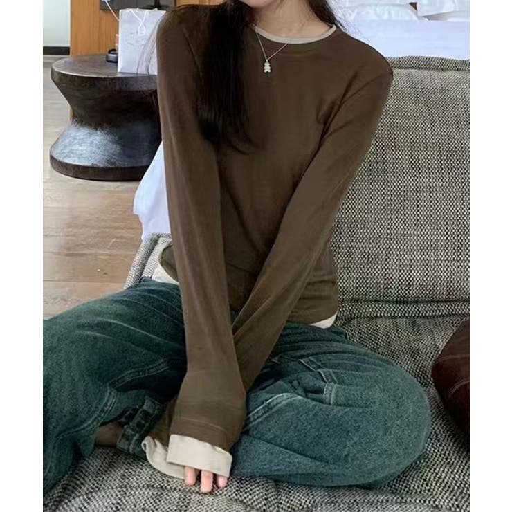 ロングスリーブベーシックTシャツ | aimoha  | 詳細画像13 