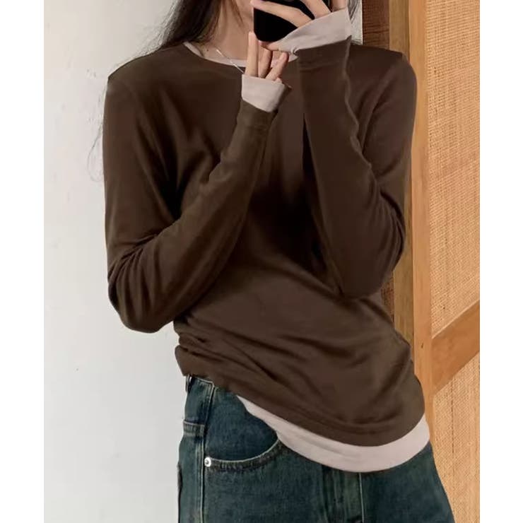 ロングスリーブベーシックTシャツ | aimoha  | 詳細画像15 