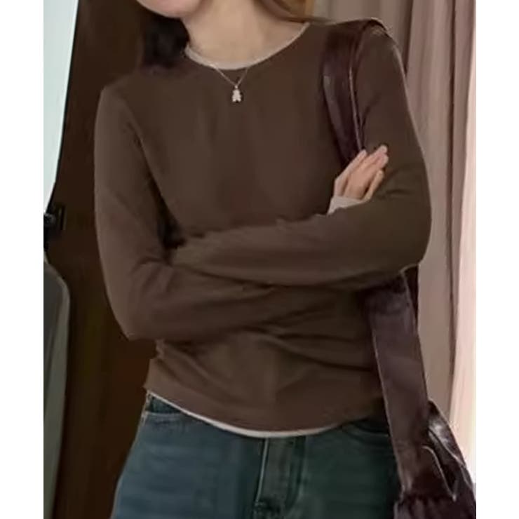 ロングスリーブベーシックTシャツ | aimoha  | 詳細画像16 