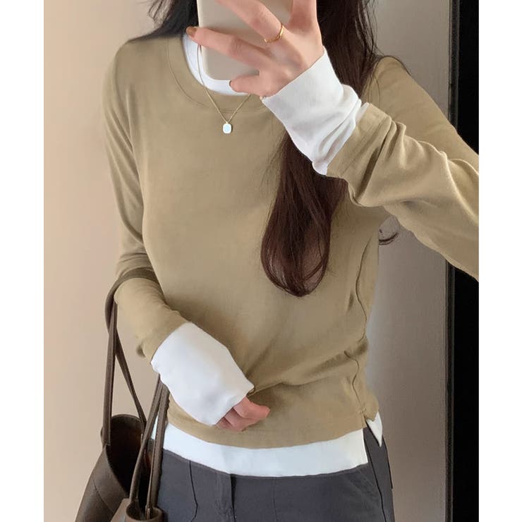 ロングスリーブベーシックTシャツ | aimoha  | 詳細画像19 