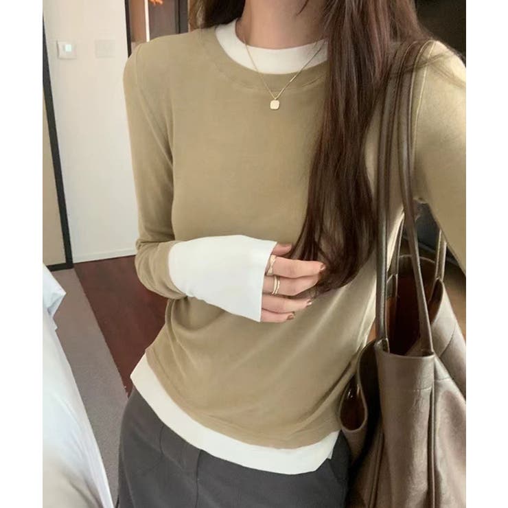 ロングスリーブベーシックTシャツ | aimoha  | 詳細画像20 