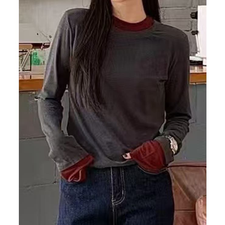 ロングスリーブベーシックTシャツ | aimoha  | 詳細画像24 