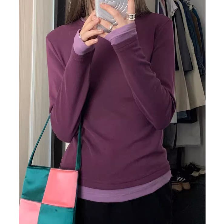 ロングスリーブベーシックTシャツ | aimoha  | 詳細画像25 