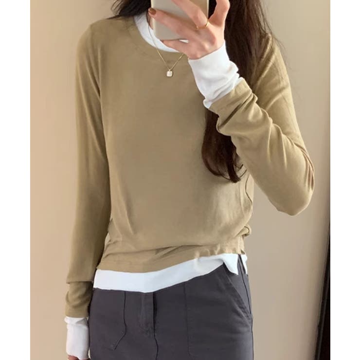 ロングスリーブベーシックTシャツ | aimoha  | 詳細画像26 
