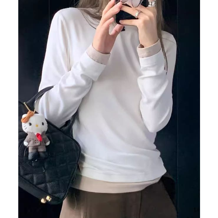 ロングスリーブベーシックTシャツ | aimoha  | 詳細画像3 