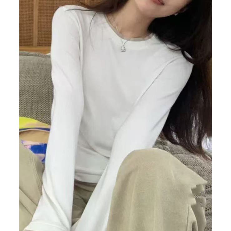 ロングスリーブベーシックTシャツ | aimoha  | 詳細画像5 