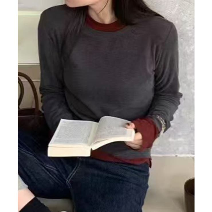 ロングスリーブベーシックTシャツ | aimoha  | 詳細画像6 