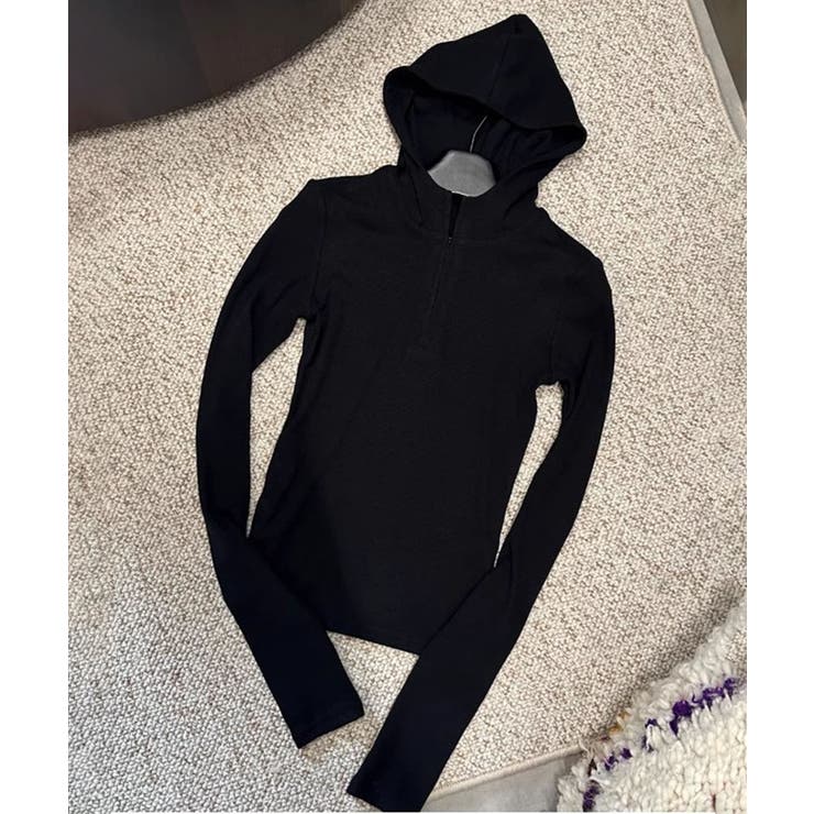 シンプルフィットハーフジップトップス | aimoha  | 詳細画像5 