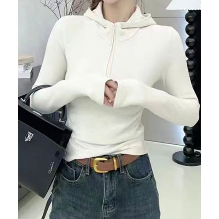 シンプルフィットハーフジップトップス | aimoha  | 詳細画像22 