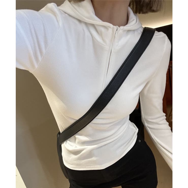 シンプルフィットハーフジップトップス | aimoha  | 詳細画像8 