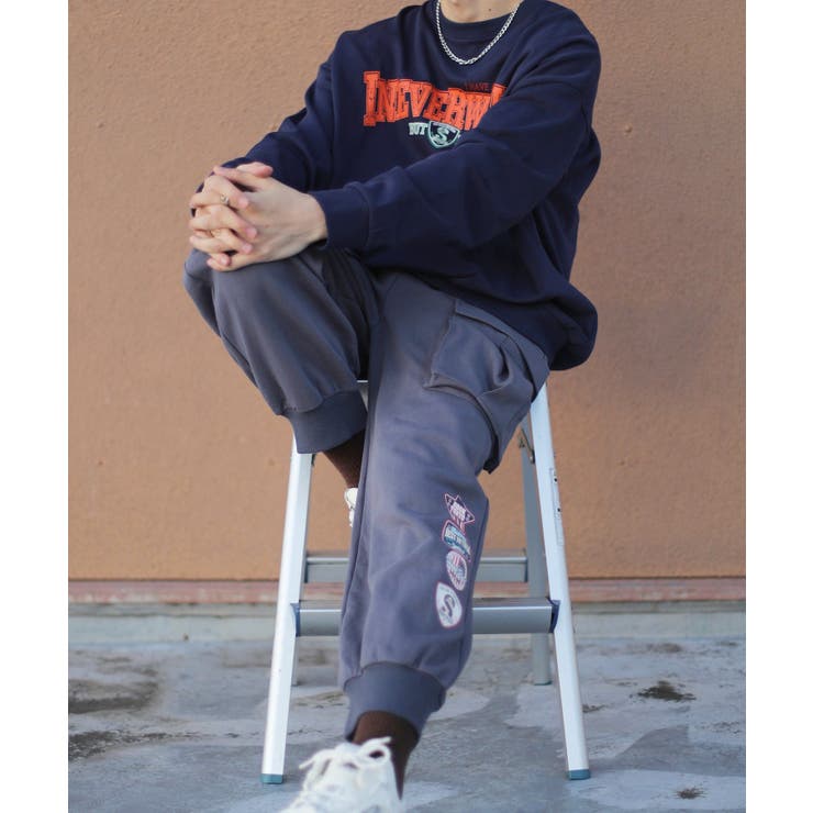 フロント英字プリントスウェット ストリート系 ロンT | HOOK | 詳細画像12 