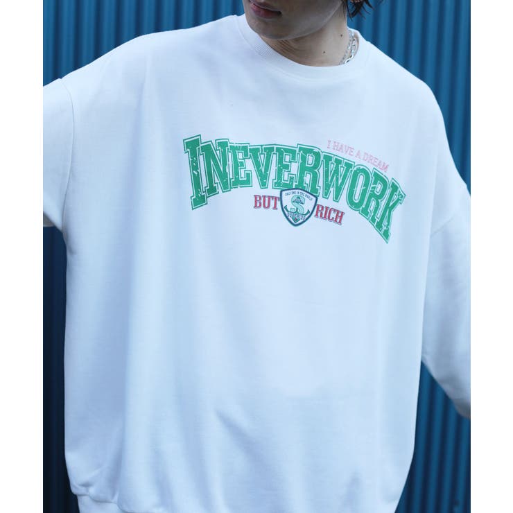 フロント英字プリントスウェット ストリート系 ロンT | HOOK | 詳細画像18 