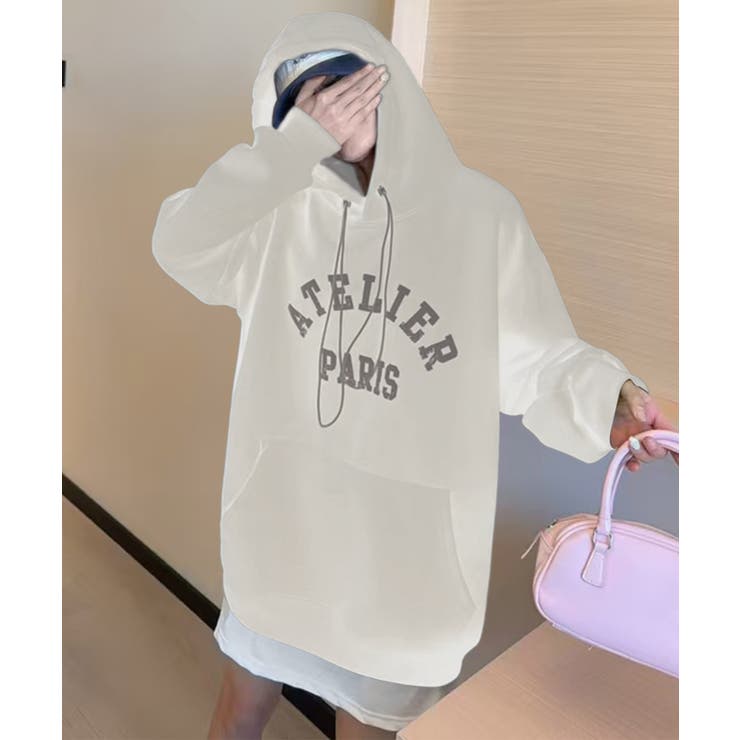 ロゴプリントパーカー | aimoha  | 詳細画像8 