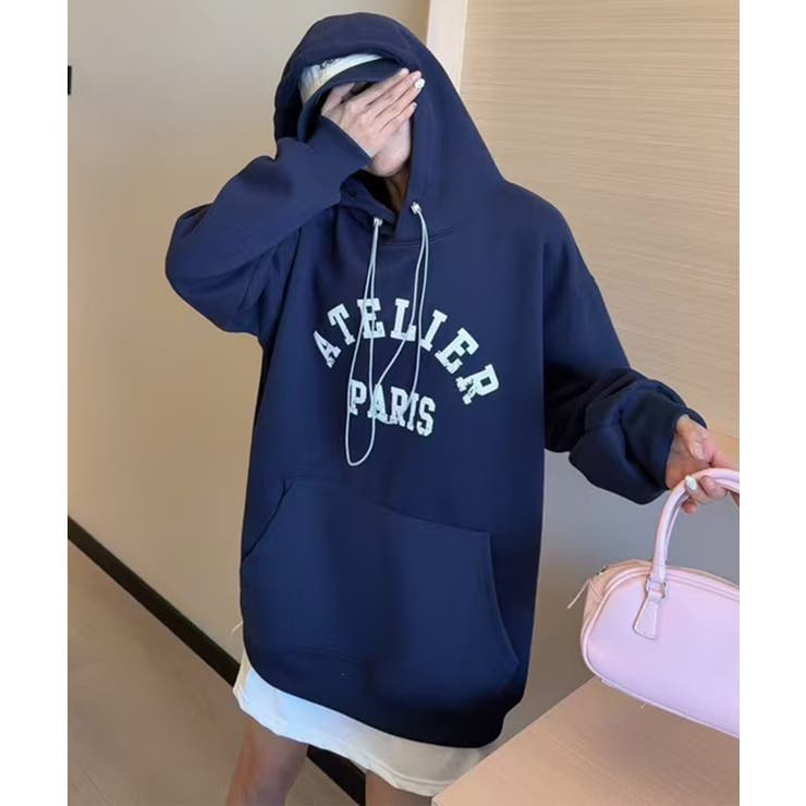 ロゴプリントパーカー | aimoha  | 詳細画像3 