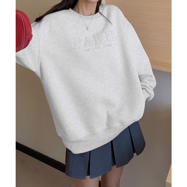 ロゴ刺繍デザインスウェット | aimoha  | 詳細画像4 