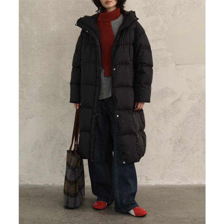 ブラック | 【Banico】 プレミアムロングダウンコート | aimoha 