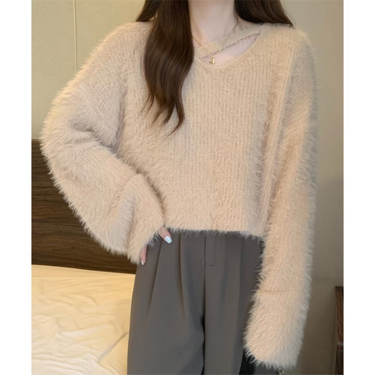 【Jasmine】シャギーニットプルオーバー Jasmine Grandiflo… | aimoha  | 詳細画像3 