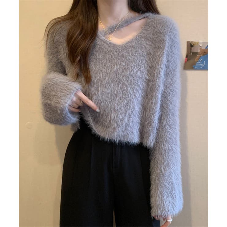 【Jasmine】シャギーニットプルオーバー Jasmine Grandiflo… | aimoha  | 詳細画像9 